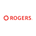 Rogers media logo in capital letter with a circle logo mark at the left and the trademark symbol at the end.